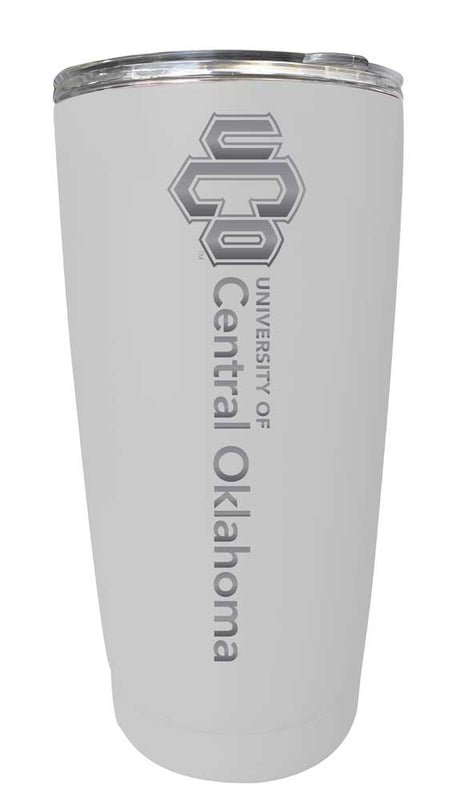 University of Central Oklahoma Bronchos NCAA Laser-Engraved Tumbler - 16oz Stainless Steel Insulated Mug Choose Your Color