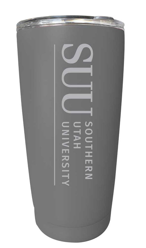 Southern Utah University NCAA Laser-Engraved Tumbler - 16oz Stainless Steel Insulated Mug