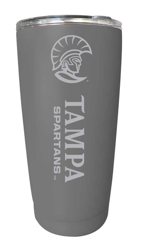 University of Tampa Spartans NCAA Laser-Engraved Tumbler - 16oz Stainless Steel Insulated Mug