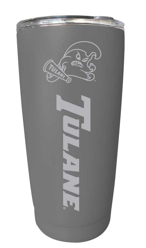 Tulane University Green Wave NCAA Laser-Engraved Tumbler - 16oz Stainless Steel Insulated Mug