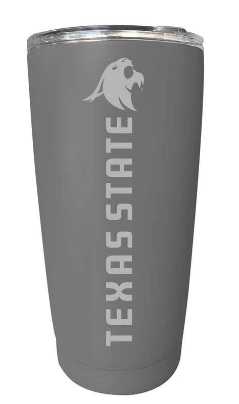 Texas State Bobcats NCAA Laser-Engraved Tumbler - 16oz Stainless Steel Insulated Mug