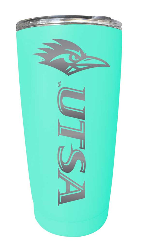 UTSA Road Runners NCAA Laser-Engraved Tumbler - 16oz Stainless Steel Insulated Mug Choose Your Color