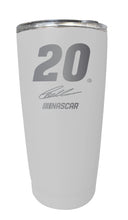 Load image into Gallery viewer, Christopher Bell #20 NASCAR Cup Series Etched 16 oz Stainless Steel Tumbler
