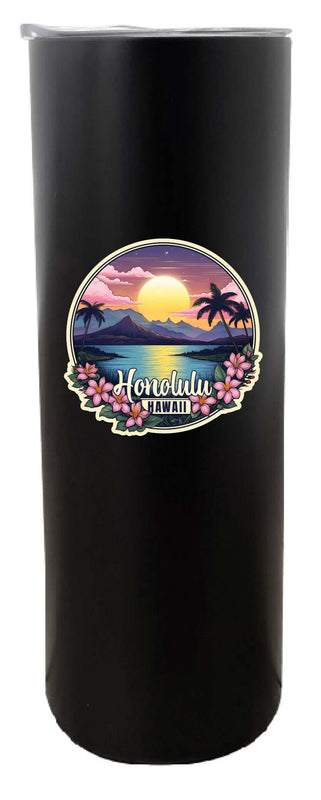 Honolulu Hawaii B Souvenir 20 oz Insulated Skinny Tumbler