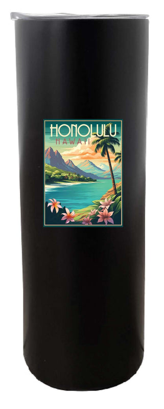 Honolulu Hawaii C Souvenir 20 oz Insulated Skinny Tumbler