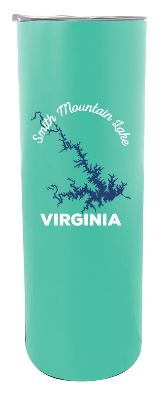 Smith Mountain Lake Virginia Souvenir 20 oz Seafoam Insulated Stainless Steel Skinny Tumbler