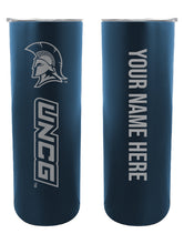Load image into Gallery viewer, North Carolina Greensboro Spartans 20 oz Customizable Insulated Stainless Steel Skinny Tumbler
