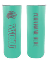 Load image into Gallery viewer, Western Carolina University 20 oz Customizable Insulated Stainless Steel Skinny Tumbler
