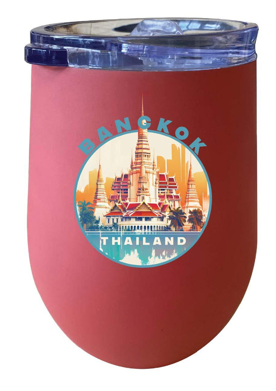 Bangkok Thailand C Souvenir 12 oz Insulated Wine Tumbler