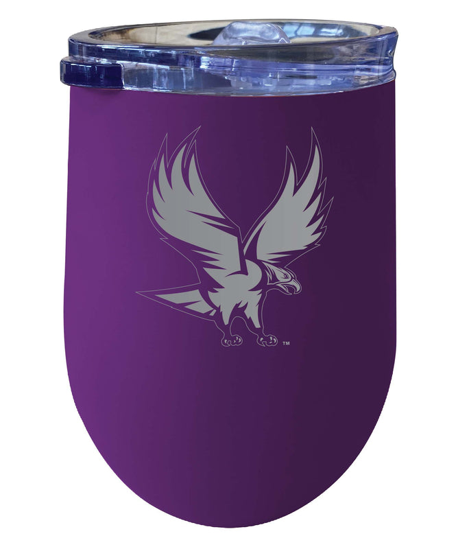 North Carolina Central Eagles NCAA Laser-Etched Wine Tumbler - 12oz Stainless Steel Insulated Cup