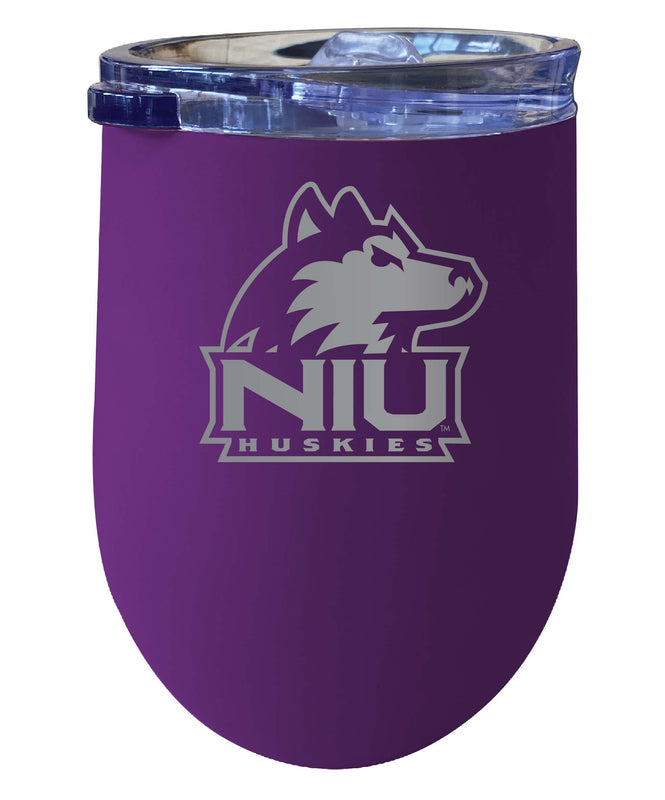 Northern Illinois Huskies NCAA Laser-Etched Wine Tumbler - 12oz Stainless Steel Insulated Cup