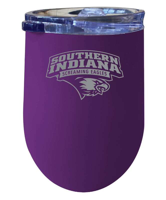 University of Southern Indiana NCAA Laser-Etched Wine Tumbler - 12oz Stainless Steel Insulated Cup