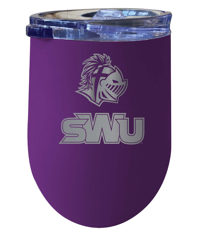 Southern Wesleyan University NCAA Laser-Etched Wine Tumbler - 12oz Stainless Steel Insulated Cup