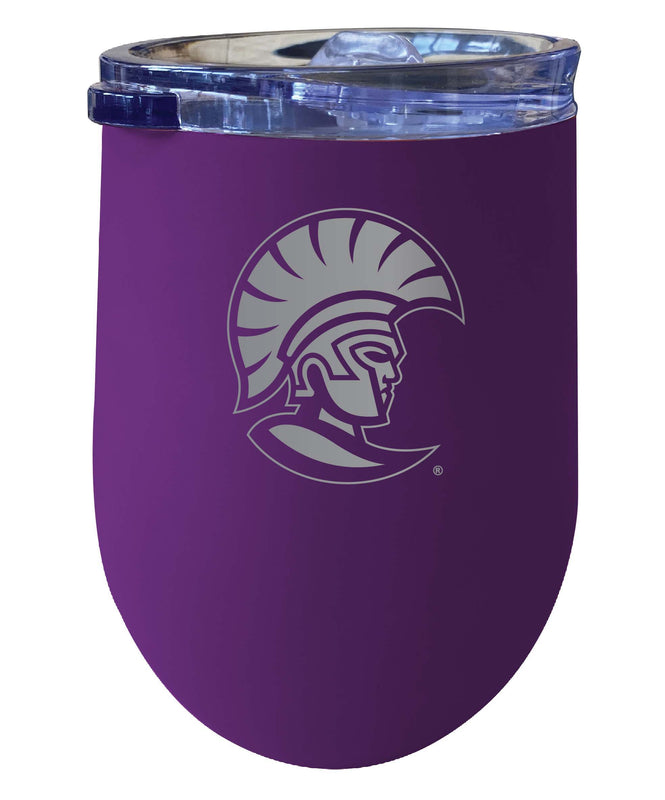 University of Tampa Spartans NCAA Laser-Etched Wine Tumbler - 12oz Stainless Steel Insulated Cup
