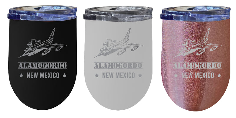 Alamogordo New Mexico Souvenir 12 oz Laser Etched Insulated Wine Stainless Steel Tumbler