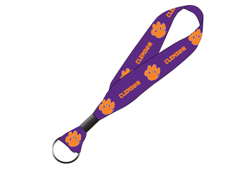 Clemson Tigers NCAA Spirit Cloth Keychain Lanyard