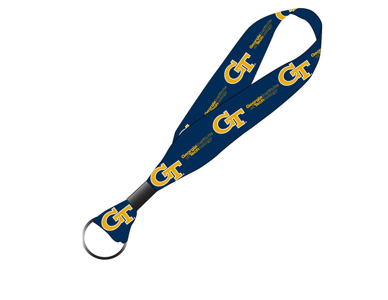 Georgia Tech Yellow Jackets NCAA Spirit Cloth Keychain Lanyard