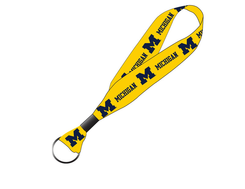 Michigan Wolverines NCAA Spirit Cloth Keychain Lanyard