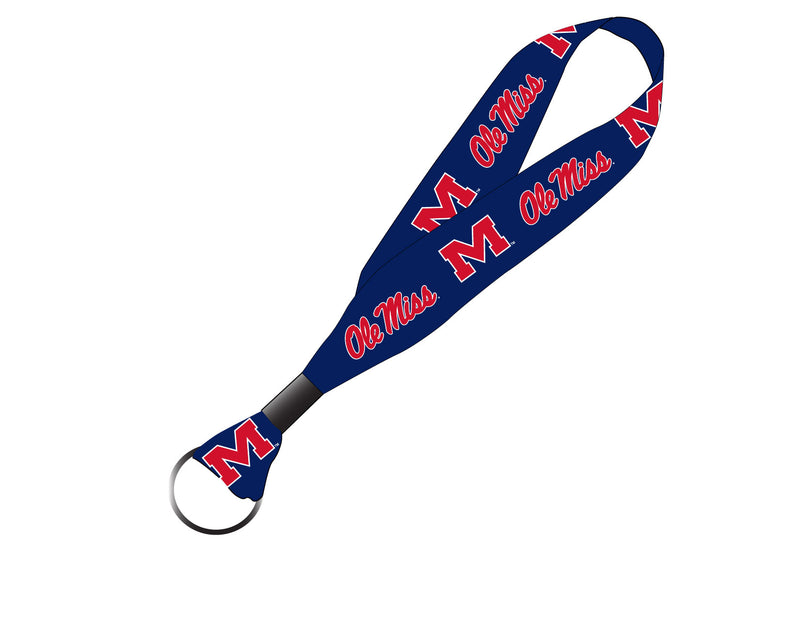 Mississippi Rebels "Ole Miss" NCAA Spirit Cloth Keychain Lanyard