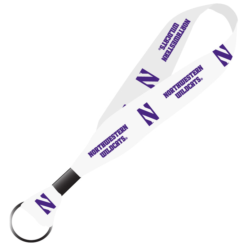 Northwestern University Wildcats NCAA Spirit Cloth Keychain Lanyard