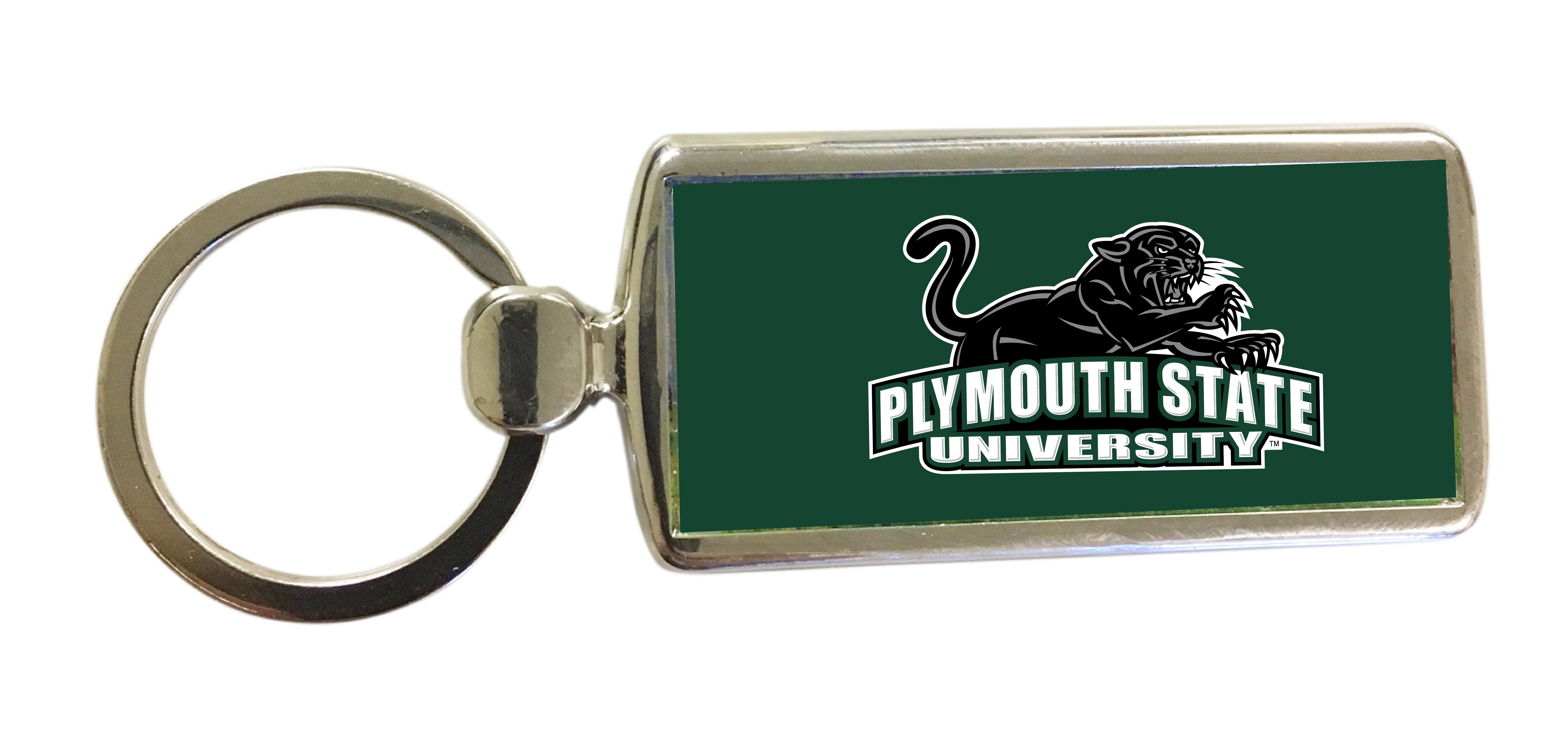 R and R Imports Plymouth State University Metal Keychain