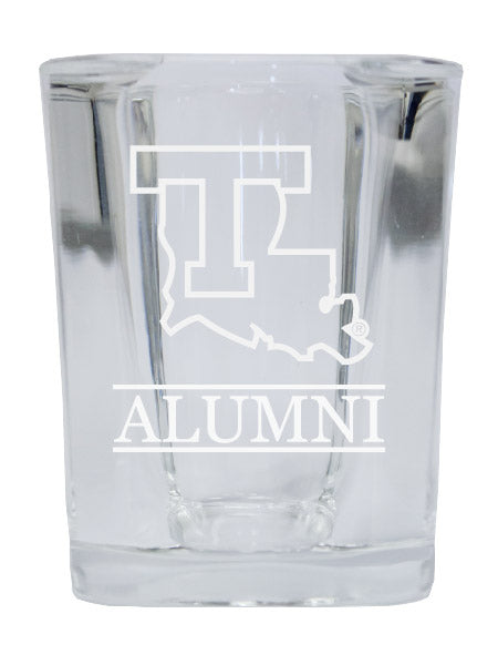NCAA Louisiana Tech Bulldogs Alumni 2oz Laser Etched Square Shot Glass