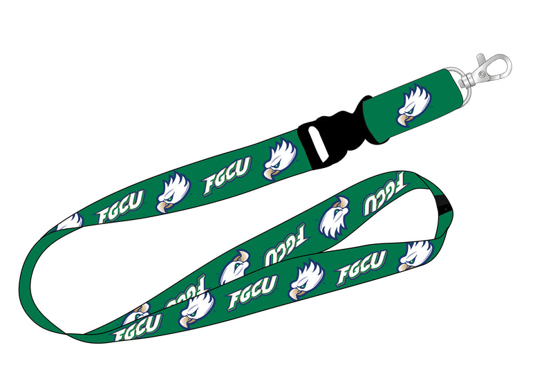 Ultimate Sports Fan Lanyard - Florida Gulf Coast Eagles Spirit, Durable Polyester, Quick-Release Buckle & Heavy-Duty Clasp