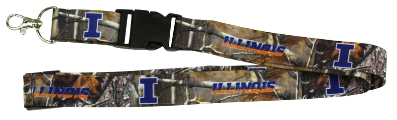 Ultimate Sports Fan Lanyard - Illinois Fighting Illini Spirit, Durable Polyester, Quick-Release Buckle & Heavy-Duty Clasp