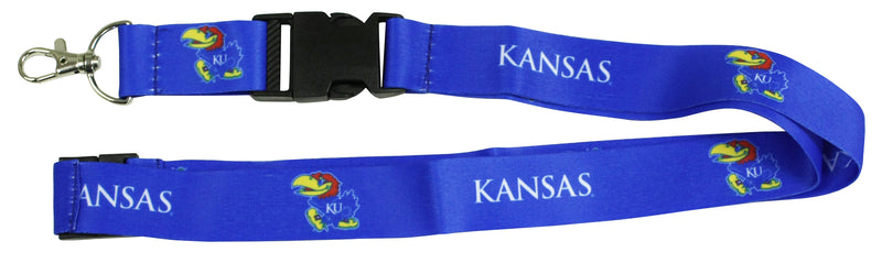 Ultimate Sports Fan Lanyard - Kansas Jayhawks Spirit, Durable Polyester, Quick-Release Buckle & Heavy-Duty Clasp