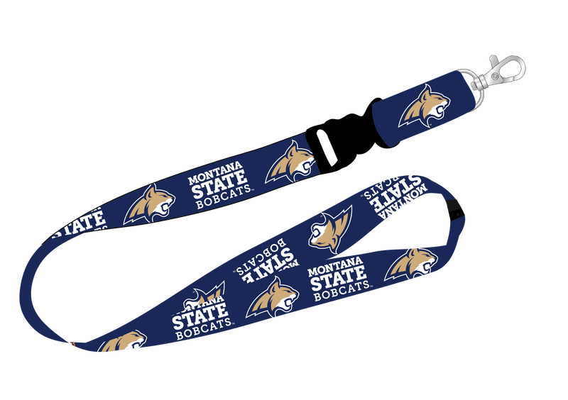 Ultimate Sports Fan Lanyard - Montana State Bobcats Spirit, Durable Polyester, Quick-Release Buckle & Heavy-Duty Clasp
