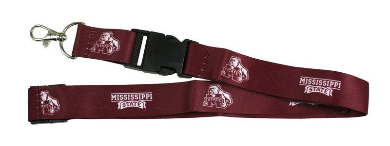 Ultimate Sports Fan Lanyard - Mississippi State Bulldogs Spirit, Durable Polyester, Quick-Release Buckle & Heavy-Duty Clasp