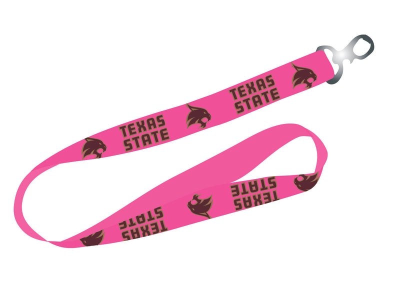 Ultimate Sports Fan Lanyard - Texas State Bobcats Spirit, Durable Polyester, Quick-Release Buckle & Heavy-Duty Clasp