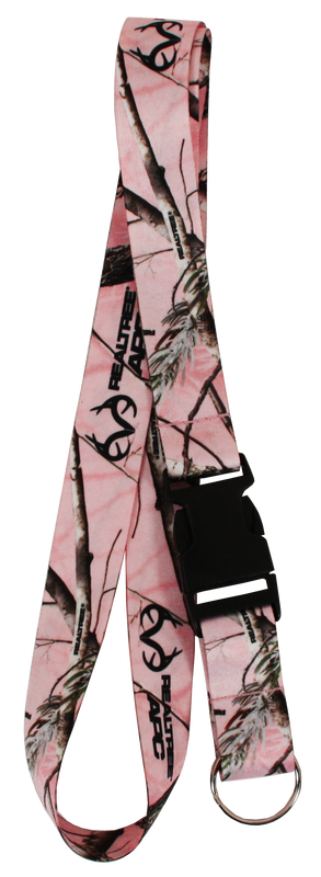 RealTree APC Pink Camo Pattern Hunting Lanyard Keychain with Clasp