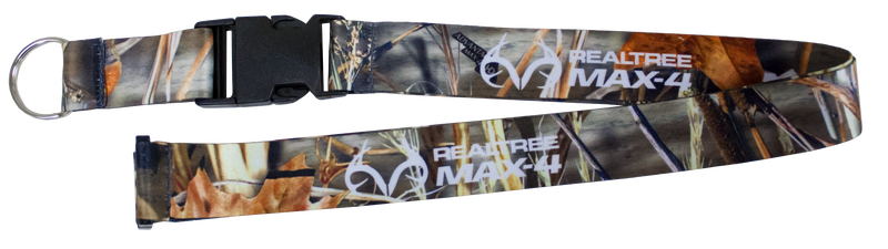RealTree Max-4 Camo Pattern Breakaway Lanyard Keychain with Detachable Clasp