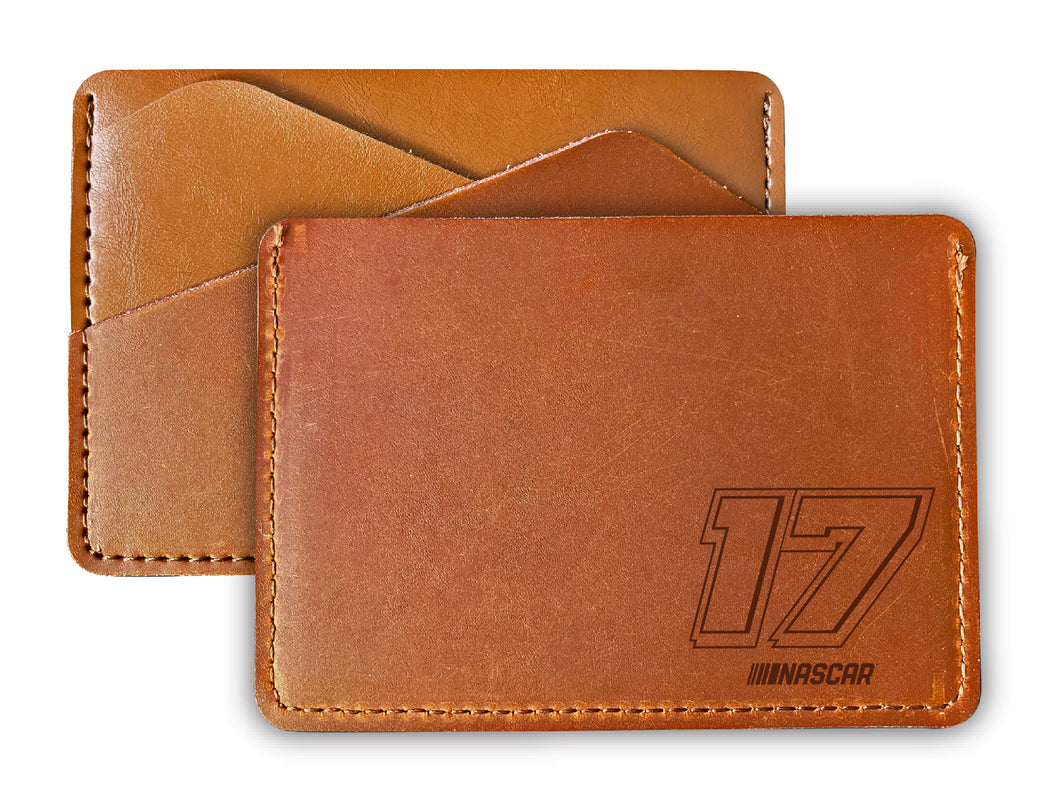 Nascar #17 Chris BuescherLeather Wallet Card Holder New For 2022