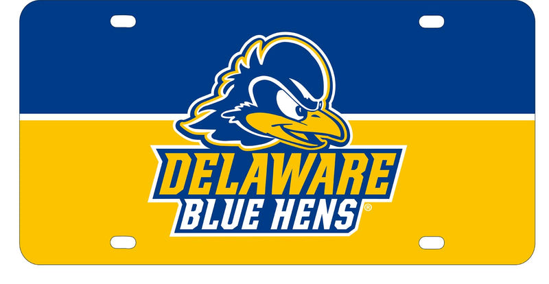 NCAA Delaware Blue Hens Metal License Plate - Lightweight, Sturdy & Versatile