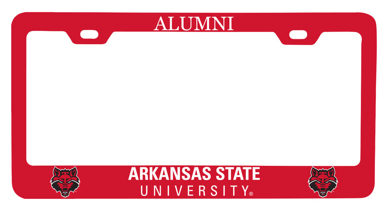 NCAA Arkansas State Alumni License Plate Frame - Colorful Heavy Gauge Metal, Officially Licensed