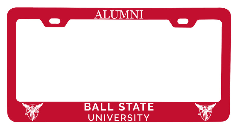 NCAA Ball State University Alumni License Plate Frame - Colorful Heavy Gauge Metal, Officially Licensed