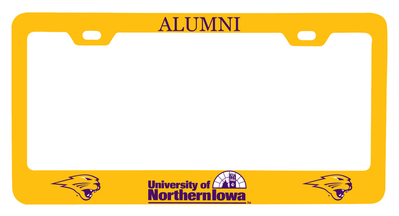 NCAA Northern Iowa Panthers Alumni License Plate Frame - Colorful Heavy Gauge Metal, Officially Licensed
