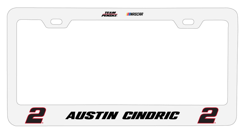 #2 Austin Cindric Officially Licensed Metal License Plate Frame