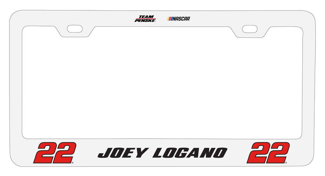 #22 Joey Logano Officially Licensed Metal License Plate Frame
