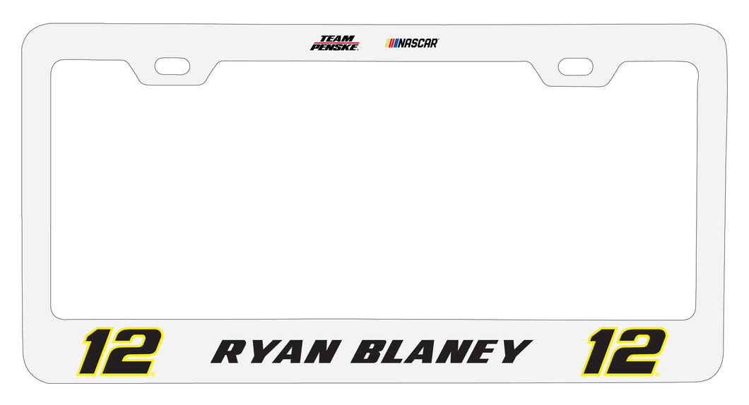 #12 Ryan Blaney Officially Licensed Metal License Plate Frame