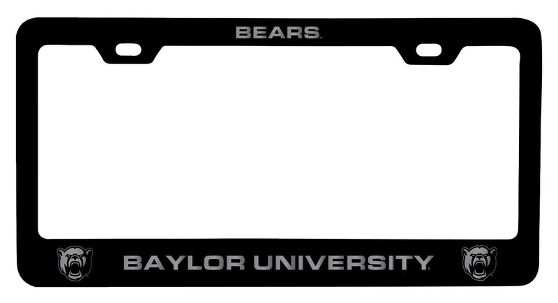 Baylor Bears NCAA Laser-Engraved Metal License Plate Frame - Choose Black or White Color