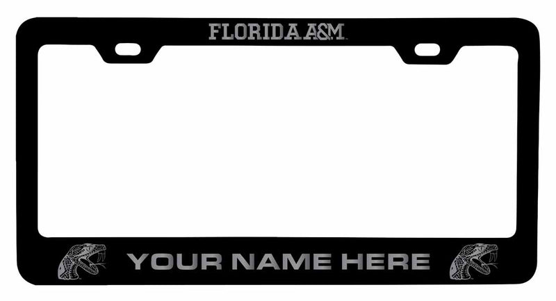 Customizable Florida A&M Rattlers NCAA Laser-Engraved Metal License Plate Frame - Personalized Car Accessory