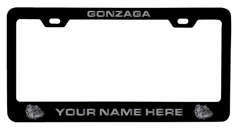 Customizable Gonzaga Bulldogs NCAA Laser-Engraved Metal License Plate Frame - Personalized Car Accessory