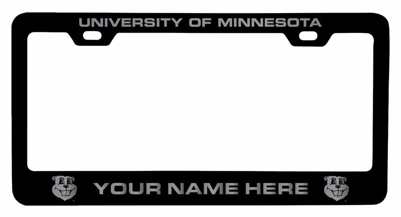 Customizable Minnesota Gophers NCAA Laser-Engraved Metal License Plate Frame - Personalized Car Accessory