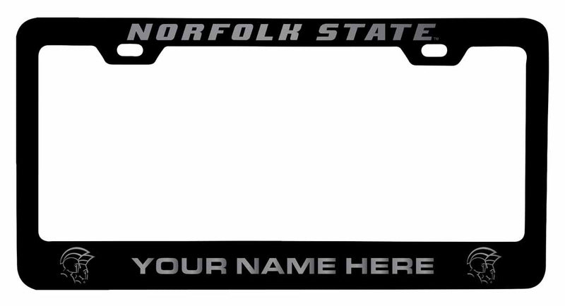 Customizable Norfolk State University NCAA Laser-Engraved Metal License Plate Frame - Personalized Car Accessory