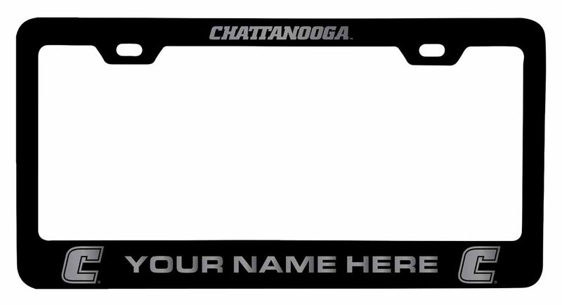 Customizable University of Tennessee at Chattanooga NCAA Laser-Engraved Metal License Plate Frame - Personalized Car Accessory