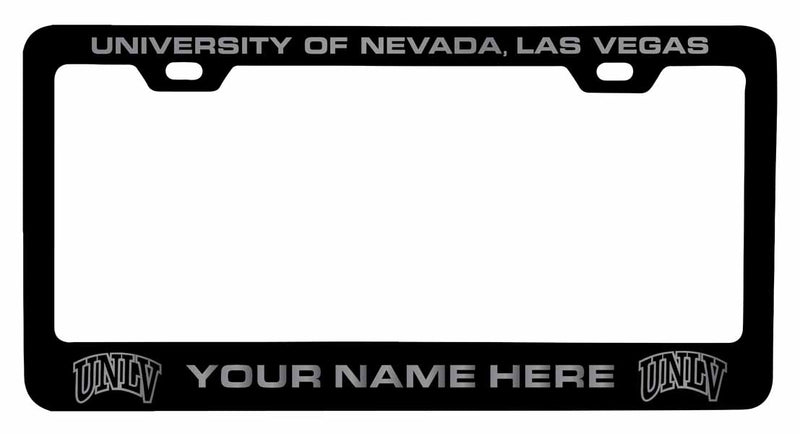 Customizable UNLV Rebels NCAA Laser-Engraved Metal License Plate Frame - Personalized Car Accessory