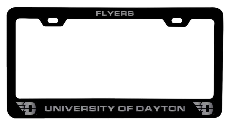 Dayton Flyers NCAA Laser-Engraved Metal License Plate Frame - Choose Black or White Color